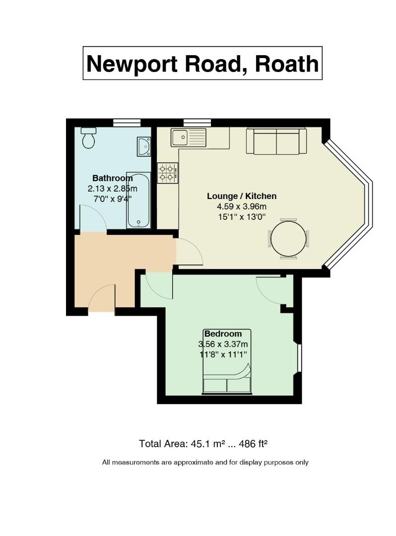 Floorplan for Newport Road, Roath